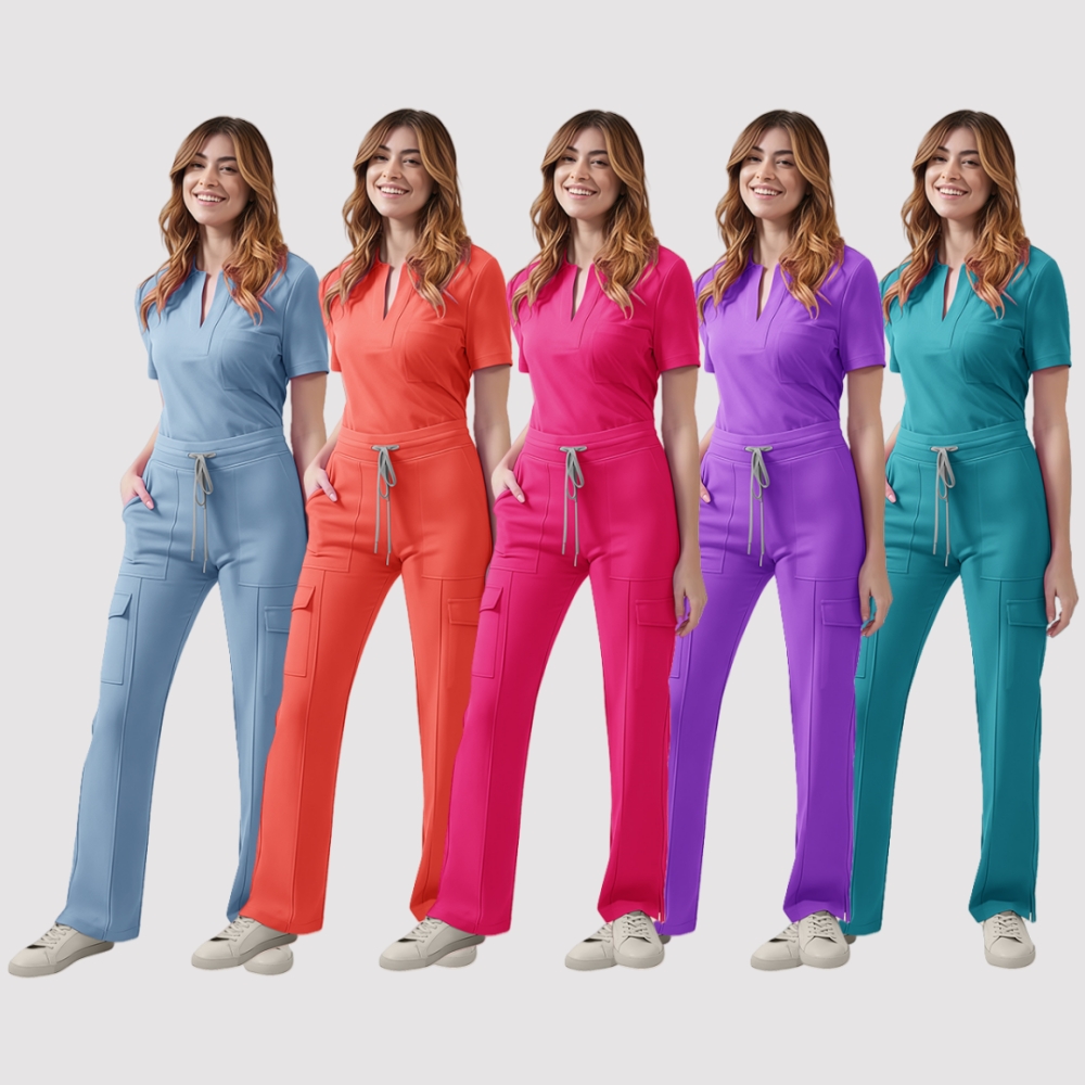 Medical Lab Coat - New Scrubs Uniform Multi Short Sleeve