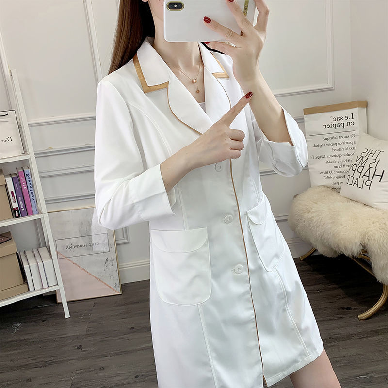 white short beauty uniform dre - огляд і ціна Medical Lab Coats