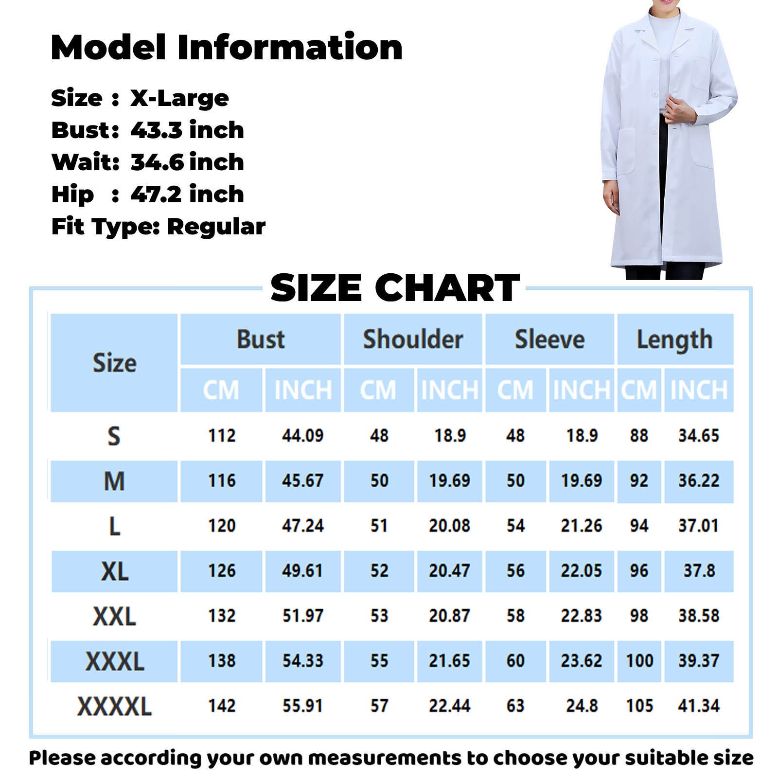 White Lab Coat For Women Men S - огляд і ціна Medical Lab Coats