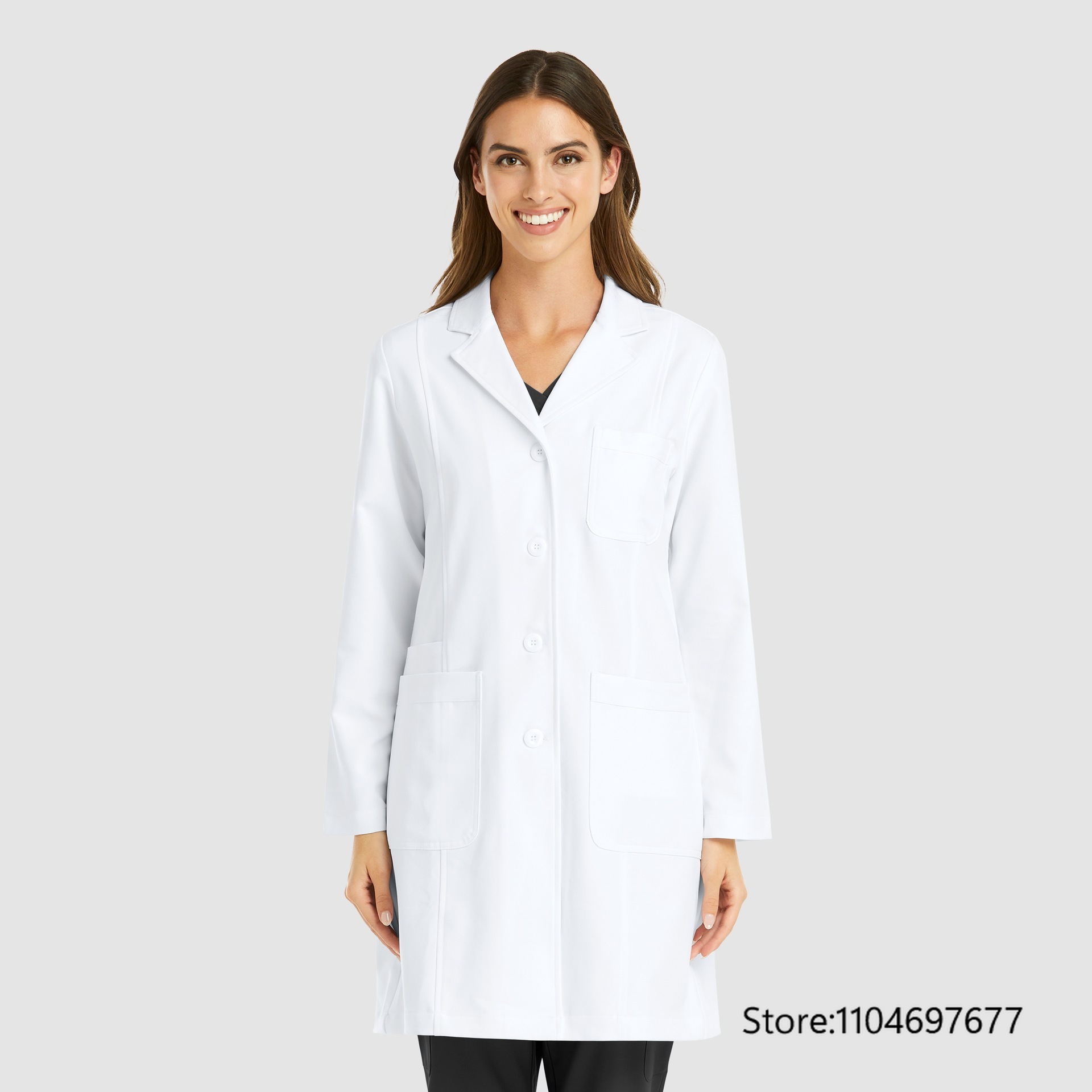Multicolor Women's Long Sleeve - огляд і ціна Medical Lab Coats