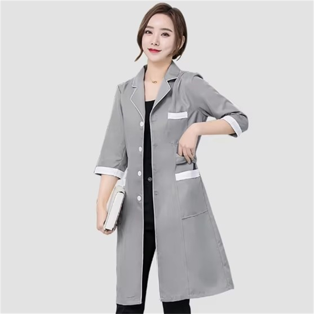 High grade gray solid color sl - огляд і ціна Medical Lab Coats