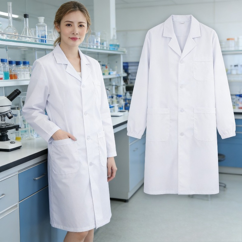 Lab Isolation Gown White Coat  - огляд і ціна Medical Lab Coat