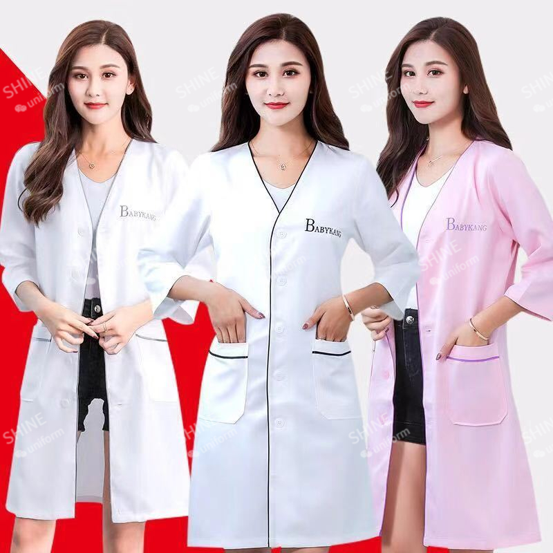 beauty uniform beautician Cust - огляд і ціна Medical Lab Coats